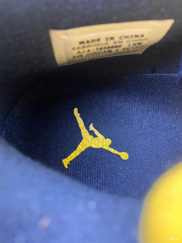 Rep TBK Jordan AJ4-1036660 Michigan 4 (PE) Retro Air 0720